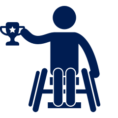 wheelchair icon for success