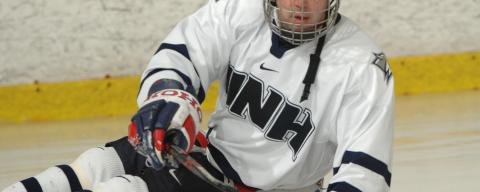 sled hockey player