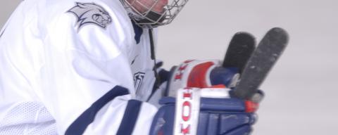 sled hockey player