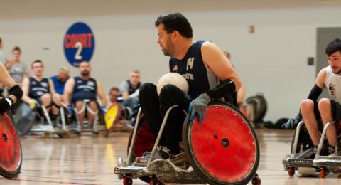 Wheelchair Rugby players