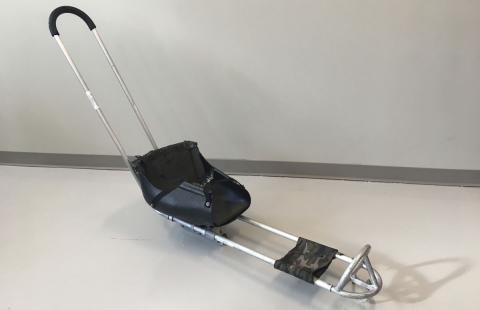 Ice Sled with Push Bar