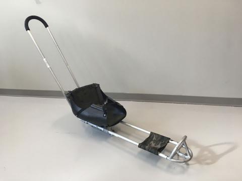 Ice Sled with Push Bar