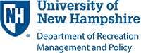University of New Hampshire department of recreation management and policy logo