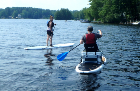 Seated paddleboard