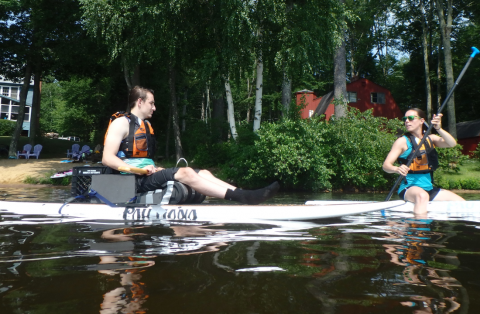Seated paddleboard
